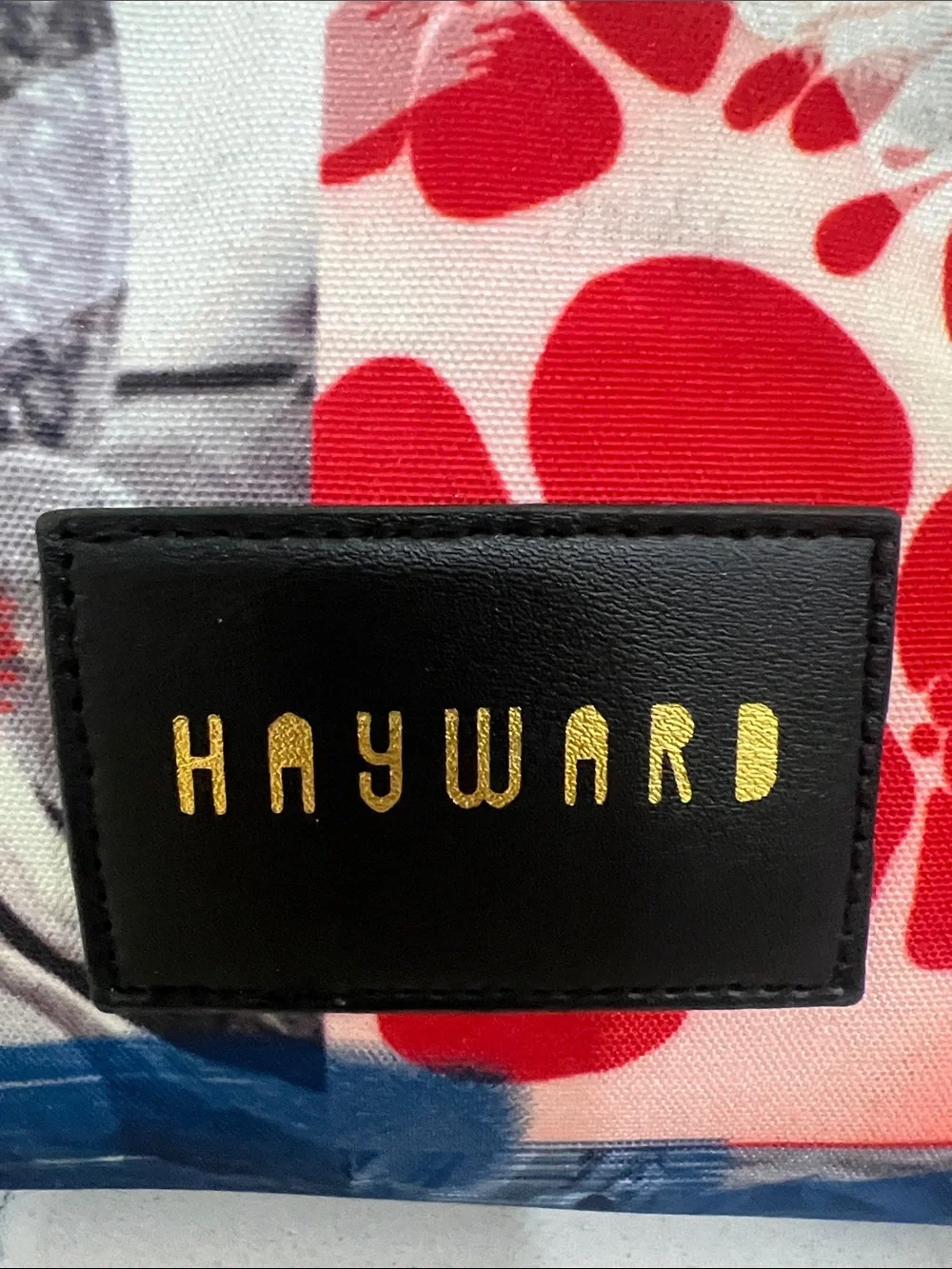 Hayward Multi-Color Graphic Cosmetic Bag.